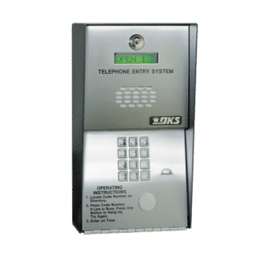 Telephone audio intercom / 600 telephone numbers / Control for 2 doors / Surface-mounted cabinet / 16-digit dialing / Analog or digital line