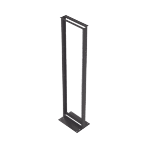 19" 45U Professional 2-Post Steel Open Frame Network Rack, Base Type L