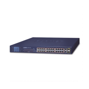 24-Port 10/100TX 802.3at PoE + 2 Port Gigabit TP/SFP Combo Ethernet Switch