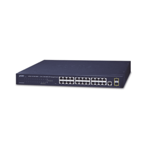 24-Port Gigabit 10/100/1000T Layer 2 Managed Switch, 2 SFP 100/1000X Ports, Ethernet Console Interface