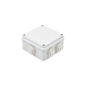 PVC Junction Box Self-extinguishable with 6 Inputs, Screw Cap (for Outdoors IP55)