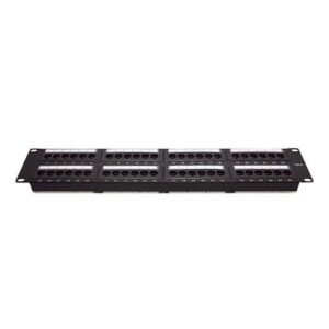 19-inch Patch Panel UTP Cat6, 48-Port, 2U with Cable Organizer