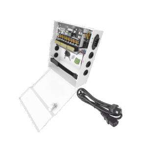 Professional Power Supply 11 -15 Vdc / 10A / 9 Outputs / With Backup Battery Capacity / Requires Battery / Input Voltage: 96-264 VAC