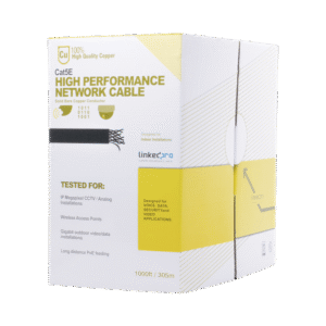 Reel 1000 ft, (305 m), Cat5e,  Indoor Use, High Performance, Gray, UL, for Video Surveillance Applications, Data Networks.