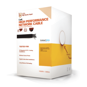 Reel 1000ft High Performance UTP cat6 Type, ETL, UL, with a life time warranty, Blue Color, Super Flexible, for Video Surveillance Applications, HD Video, and Data Networks. Indoor use