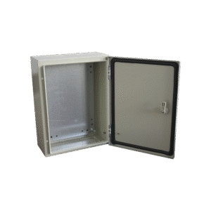 Single Door Wall Mount Enclosure (11.81 x 15.75 x 7.87 in) with Metal Indoor Backplate