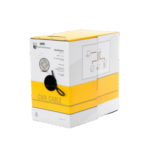 Reel Cat5e 1000 ft (305 m) cable , Copper Clad Aluminum (CCA), Black, Indoor Use