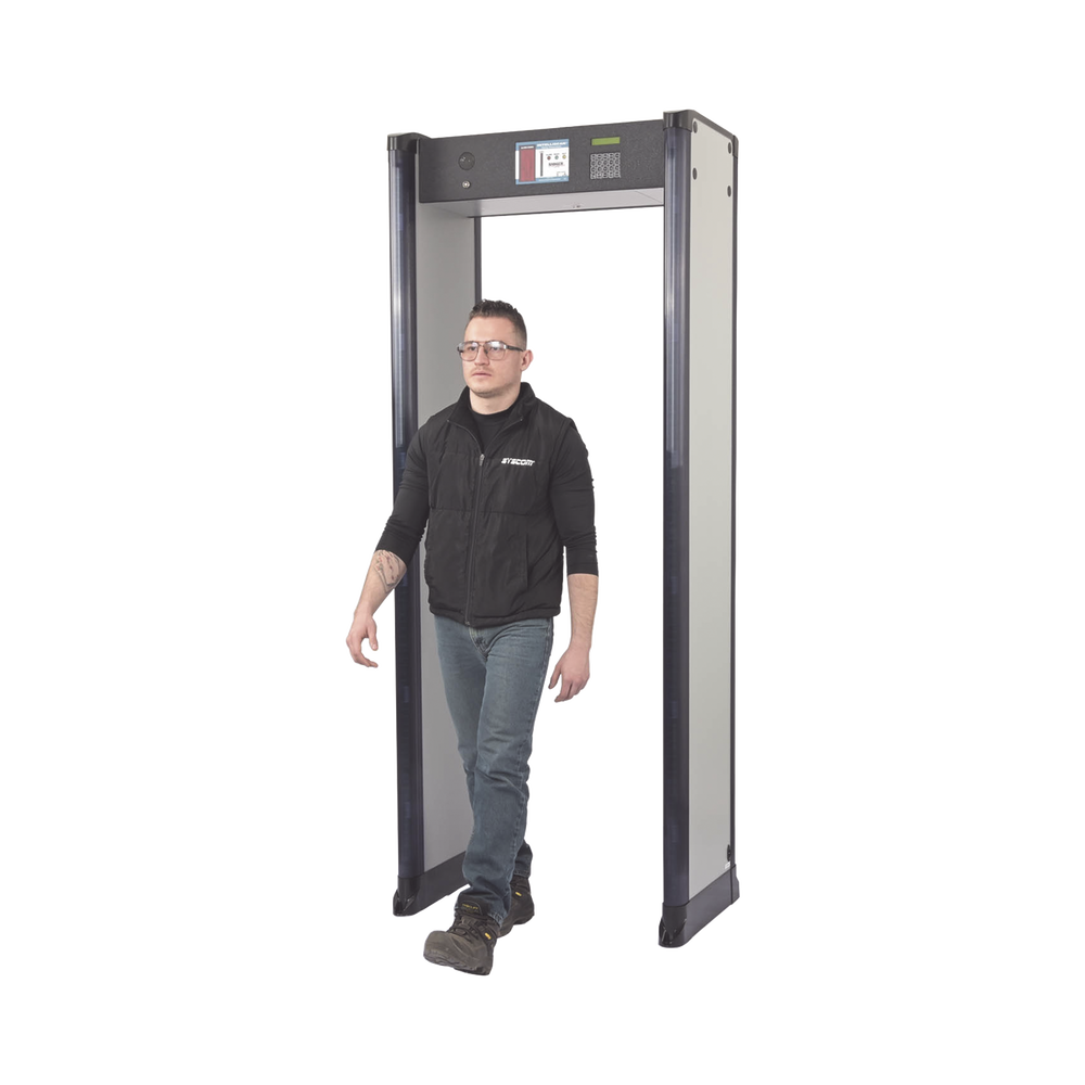33-Zone Walk-Thru Metal Detector with Floor-Mounting Bracket. Includes IR Sensor to Prevent False Alarms / Certified by the U.S. Federal Aviation Administration (FAA)