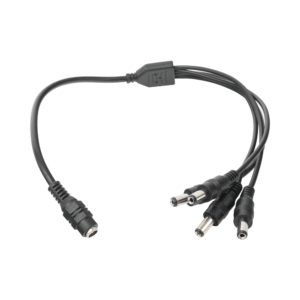 Cable with 3.5 mm Jack Female Connector with 4 Male Jack Outputs (Power Splitter) / OCTOPUS TYPE / 4 Male Connectors / 1 Female Connector / 3.5 Jack