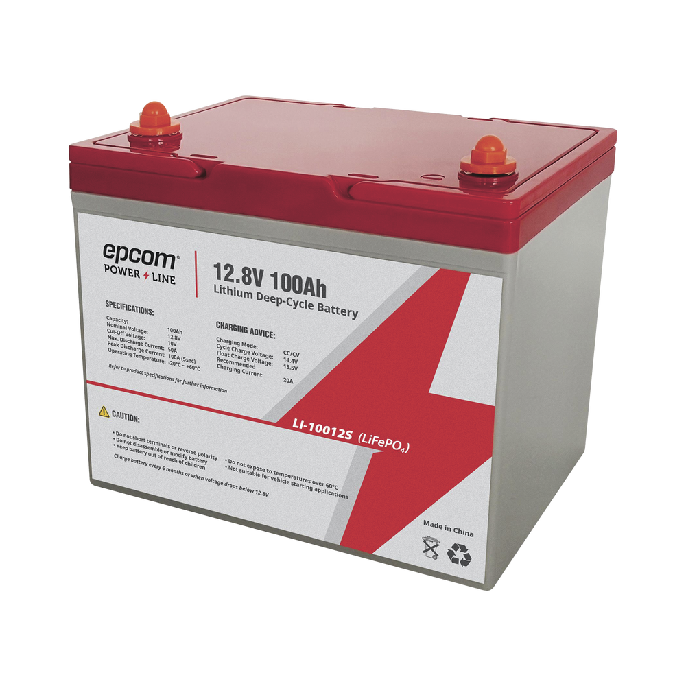 12 Vdc 100 Ah Deep Cycle Lithium battery (LiFePO4)