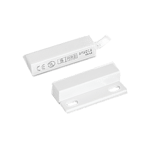 Door and Window Magnetic Contact Switch, White Color with 18-inch Length 24 AWG Cable, Mount Screws and Adhesive Tape