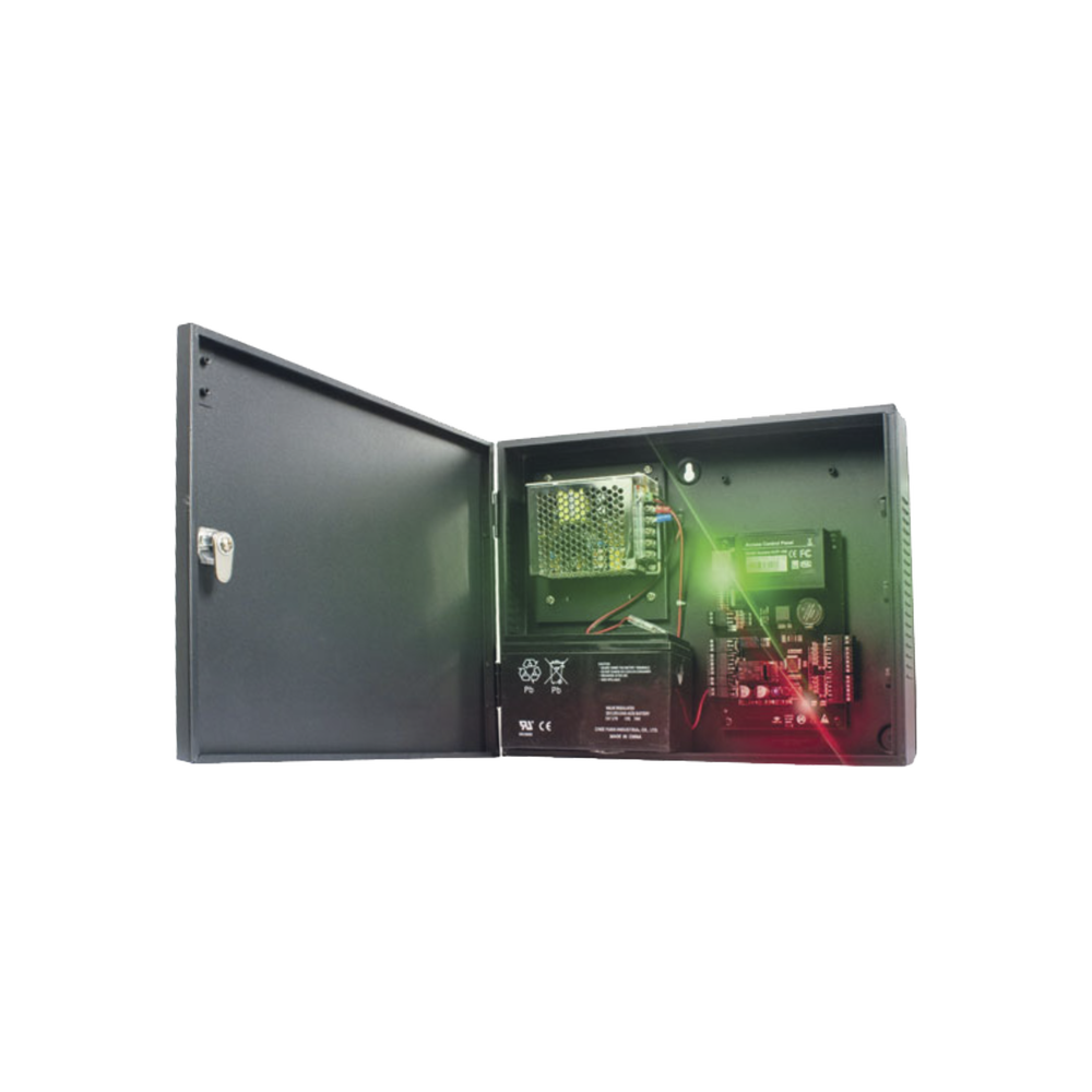 C3400 Four-Door Access Controller / Easy management / 30,000 Cards / Metal Cabinet and 12VDC/3A Power Supply Included