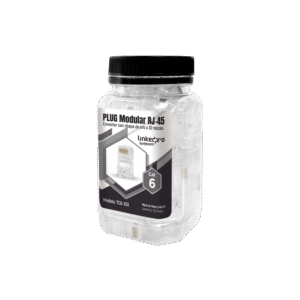 100 Pieces Bottle with Modular Plug RJ45 Cat6 Unshielded, 30 Micron Gold Plated for Extreme Durability