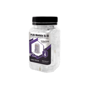 100 Pieces Bottle with Modular Plug RJ45 Cat6 Shielded, 30 microns Gold Plated for Extreme Durability without Ground Pin