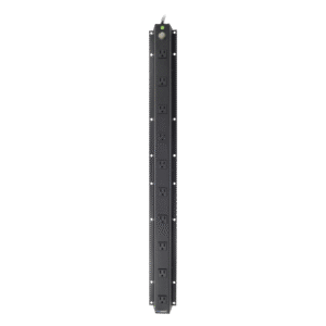 10 Outlet 15 Amp Vertical Multiple Outlet PDU, Plug Type (NEMA 5-15R), 19" Rack, Input/Output Voltage: 120Vac