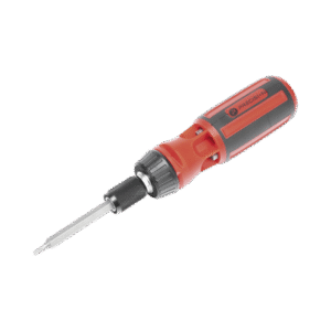 Desarmador 6 en 1 con Mango de Agarre Plástico (Torx de Seguridad #10 y #20, Hexagonal #5, PH0, PH2, Plana #5)