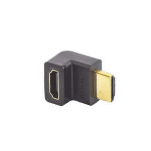 Adaptador HDMI de 90 Grados Macho a Hembra / Hacia Arriba / HDMI 2.0  4K@60Hz / Proporciona Flexibilidad Sin Doblar los Cables HDMI
