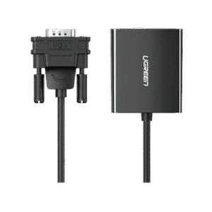 Entrada: VGA Macho / Salida: HDMI Hembra / Resolución de 1080P@60Hz / Puerto Estéreo de 3.5 mm / Plug and Play, Sin Controlador / Longitud del Cable 15 cm. / Incluye Cable de Alimentacion USB / Incluye Cable de Audio de 3.5mm.