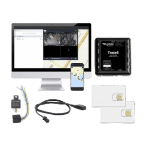 Kit de Localizador Vehicular 2G y 4G/ Rastreo / Conducción eficiente / Deteccion de Jammer / Registro de conductores / Relay + Botón de pánico + EPCOMGPSANUAL + SIM500MB2Y