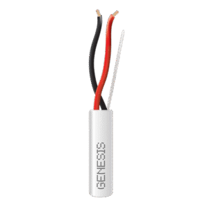 Bobina de 305 Metros de Cable 2 x 18 AWG / Riser / Blanco / Para aplicaciones en Alarmas de intrusión, Control de acceso, Interfonos, TV porteros, Automatizacion, Audio y Voceo.