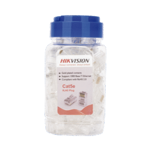 Bote con 100 Piezas de Plug Modular RJ45 / Cat 5e / Chapado en Oro a 30 Micras / Sin Blindaje / Facil Instalación / Uso Interior / Soporta Norma TIA-568B / Cumple con RoHS 2.0