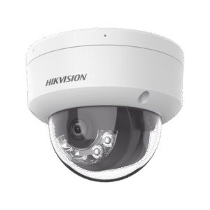 [Dual Light] Domo IP 2 Megapixel / Lente 2.8 mm / 30 mts IR + Luz Blanca / Micrófono Integrado / Antivandálico IK08 / ACUSENSE Lite / Exterior IP67 / H.265+/H.264+ / PoE / ONVIF (Profile S/T)