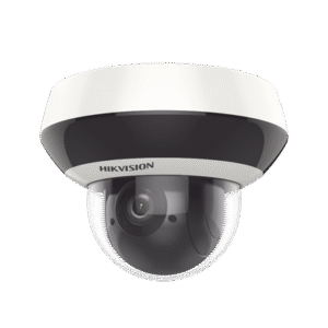 Mini Domo PTZ IP 4 Megapixel / 4X Zoom / H.265+ / 20 mts IR EXIR / WDR / PoE / IK10 /Exterior IP66 / DarkFighter / Micrófono Integrado / Micro SD