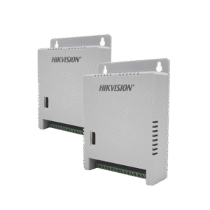 2 Fuentes de Poder Regulada (12 Vcc / 13.5 Vcc / 15 Vcc) para 16 Cámaras / 1 Amp por Salida / Voltaje de Entrada 185 - 240 VCA / Soporta 4K / Modo para Largas Distancias