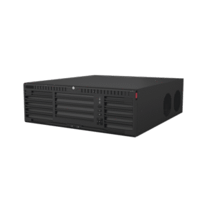 [Doble Poder de Decodificación] NVR 32 Megapixel (8K) / 64 Canales IP / AcuSense / ANPR / Conteo de Personas / Heat Map / 16 Bahías de Disco Duro /  Soporta RAID con Hot Swap / 2 HDMI en 8K / Soporta POS / Alarmas I/O  / Smart Search