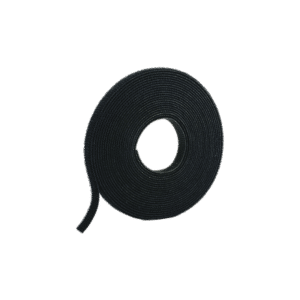 Rollo de Cinta de Contacto, de 15 Pies (4.5m) de Largo, 19.1 mm de Ancho, Color Negro