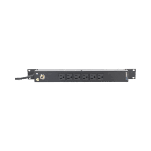 Tomacorriente Horizontal (PDU) de 6 Contactos (NEMA 5-15R) Rack 19" 1UR. Voltaje Entrada/Salida: 120Vca/15A