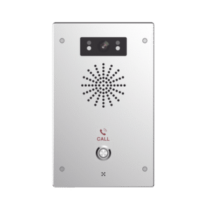 Video Intercomunicador IP, 2 líneas SIP, 2 relevadores con botón para llamada, Onvif, anti-vandálico, PoE, IP65 e IK10, PoE