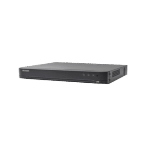 (Audio Bidireccional) DVR 32 Canales TurboHD + 8 Canales IP / 5 Megapixel Lite - 3K Lite / Acusense / Reconocimiento Facial  / Audio por Coaxitron / 2 Bahías de Disco Duro / H.265+ / Salida de Video en Full HD