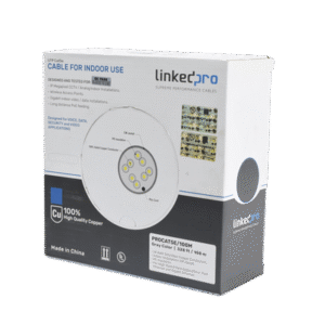 Cable Cat5e de alto rendimiento, con certificaciones ETL, UL, color gris, de 100 m ( 328 ft ) para aplicaciones en CCTV, redes de datos. Uso interior.