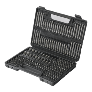 Juego de 208 Puntas para Taladro Entrada Hexagonal 1/4". Incluye Estuche.