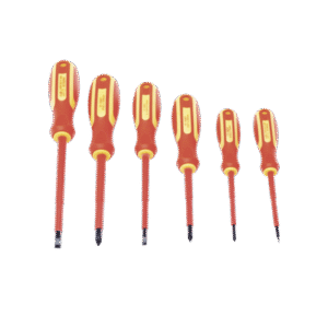Juego de 6 desarmadores Aislados Bicolor 1000v