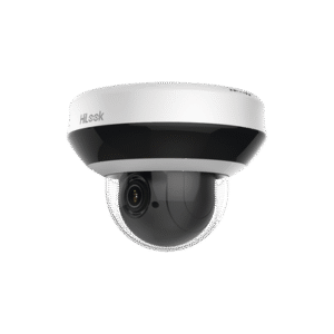 Mini Domo PTZ IP 4 Megapixel / 4X Zoom / H.265+ / 20 mts IR EXIR / WDR 120dB / PoE / IK10 / Exterior IP66 / Ultra Baja Iluminación / Micrófono Integrado / PoE