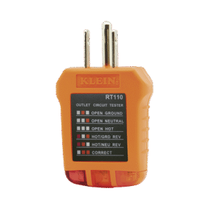 Probador de Tomacorrientes Estándar, con Secuencia de Luces para Indicar un Cableado Correcto/Incorrecto.