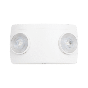 Luz de Emergencia Dual LED ultra compacta/150 lúmenes/Luz fría/Batería de Respaldo Incluida/Botón de test.