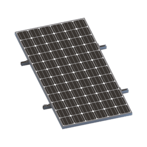 Kit De Minirieles Para Panel Solar Arreglo 1X1 Para Instalación Plano En Lámina