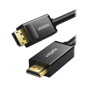 Cable DP Macho a HDMI Macho / Longitud 1.50 m / Soporta 4K@30Hz / Soporta 3D / Cobre Estañado 28AWG / Blindaje interno múltiple / Transmisión Unidireccional / Botón de Liberación / Chip de Última Generación