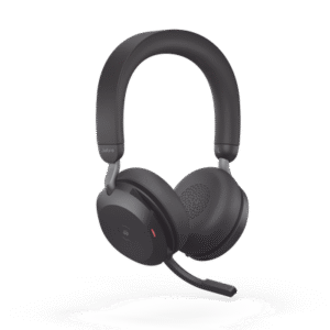 Jabra Evolve2 75, Auricular stereo versión MS con cancelación de ruido activa, dongle USB-A indicador de ocupado (Busylight)(27599-999-999)