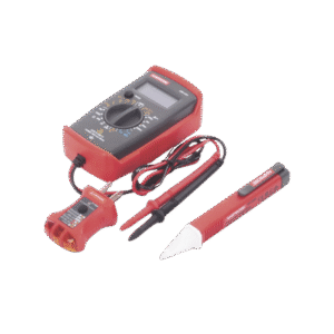 KIT Básico 3 en 1 con Multímetro Digital + Detector de Tensión sin Contacto + Comprobador de Fase GFCI