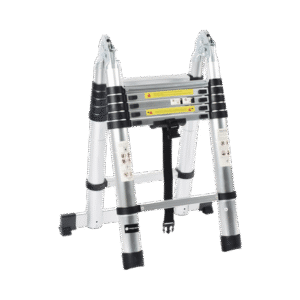 Escalera Telescópica de Aluminio Tipo Tijera de 1.9 + 1.9 Metros de Altura
