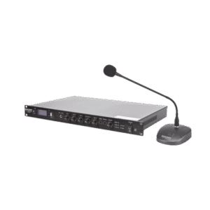 KIT de Amplificador de 120W Modelo SF120DTB | más Micrófono de Escritorio Modelo SF621A