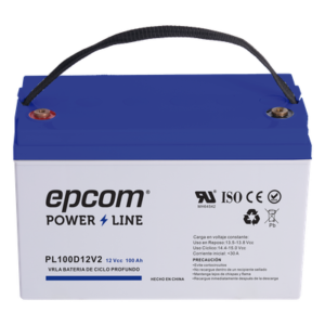 Batería de respaldo 12 V 100 Ah AGM | Certificada UL94-HB Retardo a la flama básica | Ciclo profundo | Para uso en aplicaciones fotovoltaicas y de emergencia | Terminales T4