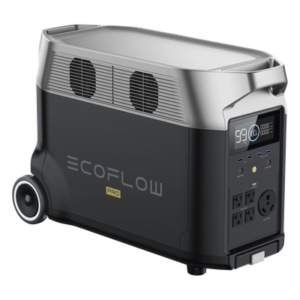 Estación de Energía Portátil DELTA PRO 3600Wh Litio LFP / 5 AC 3600W (7200W Pico) / 2 USB-C 200W / Capacidad para Aumentar Respaldo / Cargador de Coche 10A a 12.6V / Conectividad WiFi y Bluetooth (App) / Carga Solar 1600W Max.